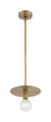 Nuvo Lighting - 60-7242 - One Light Mini Pendant - Bizet - Vintage Brass