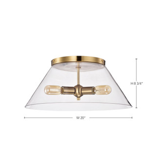 Dover Three Light Flush Mount (60-7422)