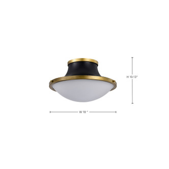Lafayette Three Light Flush Mount (60-7906)