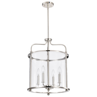 Nuvo Lighting - 60-7956 - Four Light Pendant - Yorktown - Polished Nickel