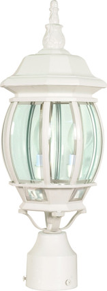 Nuvo Lighting - 60-897 - Three Light Post Lantern - Central Park - White