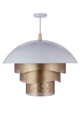 Sculptural Statement Pendants LED Pendant (P1011MWWMG-LED)