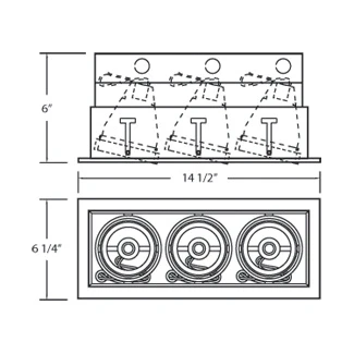 PAR20MULTI-GEN MULT,PAR20,TRM,3LT,50W,PT/BLK (TE163-0N)