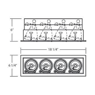 PAR20MULTI-GEN MULT,PAR20,TRM,4LT,50W,PT/BLK (TE164A-0N)