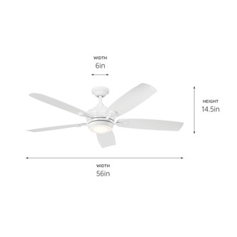 Tranquil 56"Ceiling Fan (310130WH)