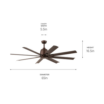 Breda 65"Ceiling Fan (310265SNB)