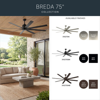Breda 75"Ceiling Fan (310275SNB)