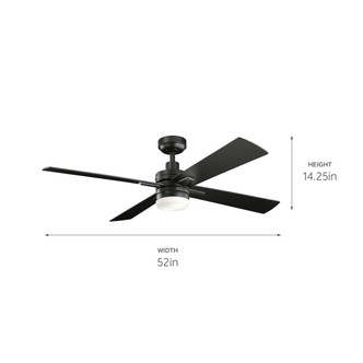 Lija 52"Ceiling Fan (330140SBK)
