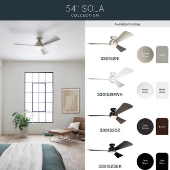 Sola 54"Ceiling Fan (330152SBK)