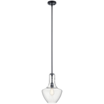 Kichler - 42141BK - One Light Pendant - Everly - Black