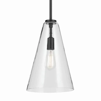 Everly One Light Pendant (42199BK)