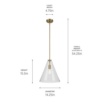 Everly One Light Pendant (42200NBR)