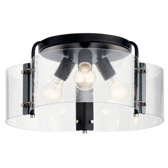Kichler - 42955BK - Three Light Semi Flush Mount - Thoreau - Black
