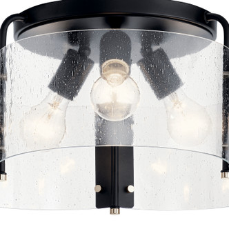 Thoreau Three Light Semi Flush Mount (42955BK)