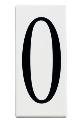 Kichler - 4300 - Number 0 Panel - Accessory - White Material (Not Painted)