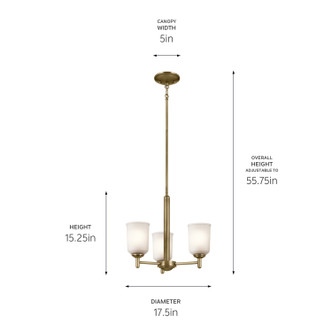 Shailene Three Light Mini Chandelier (43670NBR)