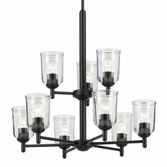 Shailene Nine Light Chandelier (43672BKCLR)