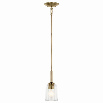 Kichler - 43674NBRCLR - One Light Mini Pendant - Shailene - Natural Brass