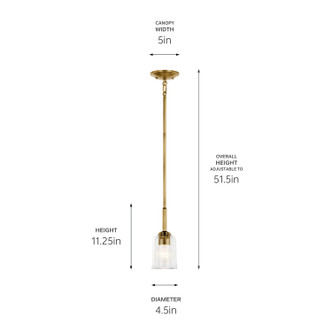Shailene One Light Mini Pendant (43674NBRCLR)