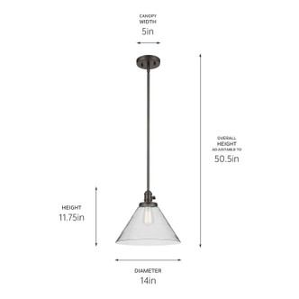 Avery One Light Pendant (43905OZ)