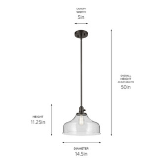 Avery One Light Pendant (43906OZ)
