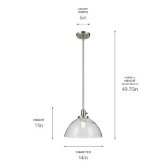 Avery One Light Pendant (43912NI)