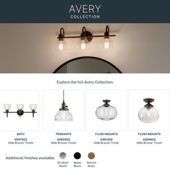 Avery One Light Semi Flush Mount (43913OZ)