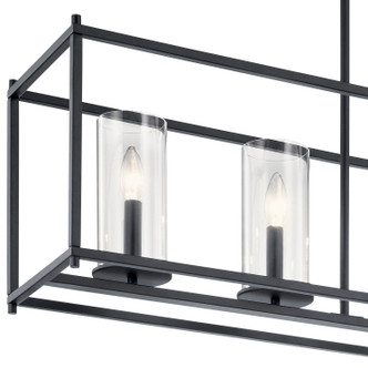 Crosby Five Light Linear Chandelier (43995BK)