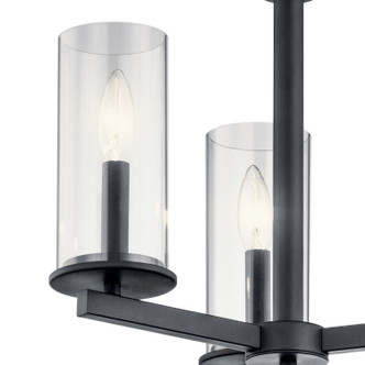 Crosby Three Light Chandelier/Semi Flush (43997BK)