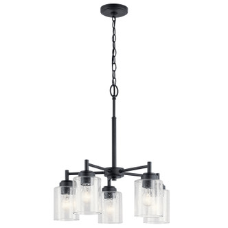 Winslow Five Light Chandelier (44030BK)