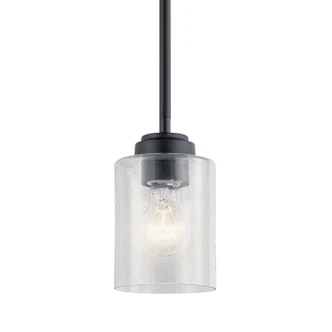 Winslow One Light Mini Pendant (44032BK)