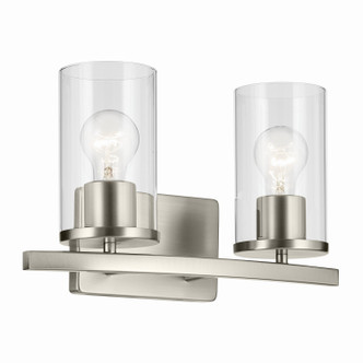 Kichler - 45496NICLR - Two Light Bath - Crosby - Brushed Nickel