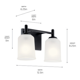 Shailene Two Light Bath (45573BK)