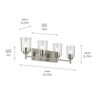 Shailene Four Light Bath (45575NICLR)