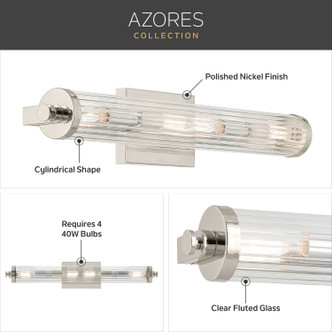 Azores Four Light Linear Bath (45649PN)