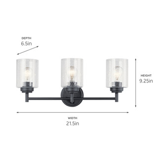 Winslow Three Light Bath (45886BK)