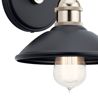 Clyde One Light Wall Sconce (45943BK)