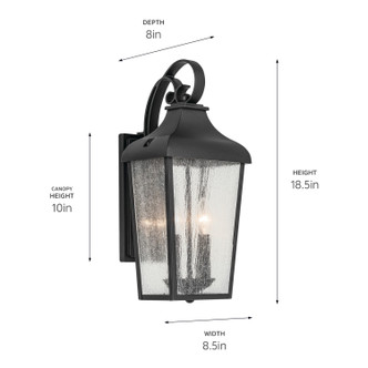 Forestdale Two Light Outdoor Wall Mount (49736BKT)