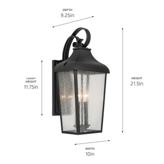 Forestdale Two Light Outdoor Wall Mount (49737BKT)