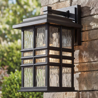 Beacon Square One Light Outdoor Wall Mount (49830BKT)