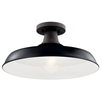 Pier One Light Outdoor Pendant/Semi Flush (49993BK)
