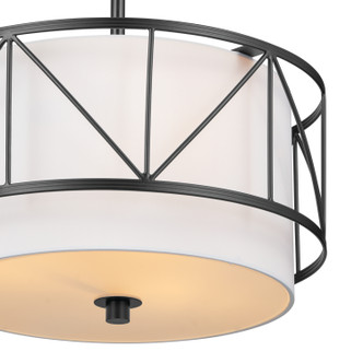Birkleigh Three Light Pendant/Semi Flush (52074BK)