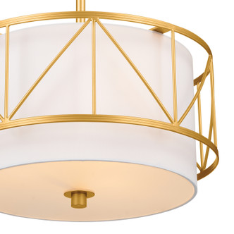Birkleigh Three Light Pendant/Semi Flush (52074CLG)