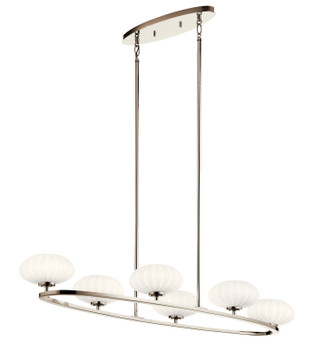 Kichler - 52224PN - Six Light Chandelier - Pim - Polished Nickel