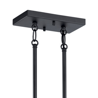 Skagos Four Light Linear Chandelier (52233BK)