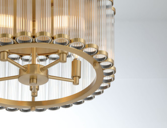 Glasbury Five Light Flush Mount (49185-010)