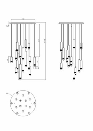 Cambre LED Chandelier (50131-020)