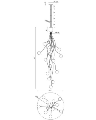 Athena LED Chandelier (50256-020)