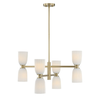 Savoy House - 1-1248-8-127 - Eight Light Chandelier - Baldwin - Noble Brass