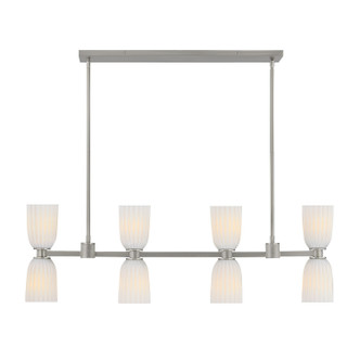 Savoy House - 1-1249-8-SN - Eight Light Linear Chandelier - Baldwin - Satin Nickel